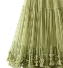 Load image into Gallery viewer, Full Ruffle Tulle Skirt Green *New*