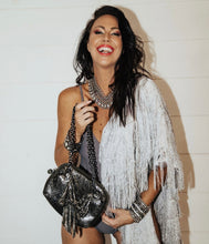 Load image into Gallery viewer, Jimmy Choo for H&M Rhinestone Silver Cuff – Limited Edition Designer Collaboration