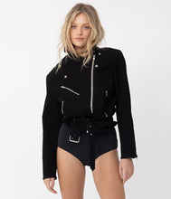 Load image into Gallery viewer, BABE A LICIOUS BIKER JACKET - BLACK By Joey The Label