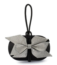 Load image into Gallery viewer, PAISLEY BOW TRIM CLUTCH By Olga Berg