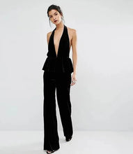 Load image into Gallery viewer, Bec & Bridge Midnight Velvet Jumpsuit - Preloved Designer Consignment