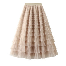 Load image into Gallery viewer, Tulle Skirt Maxi By Molly Exclusive Beige