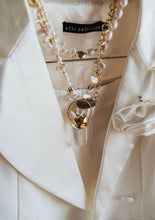 Load image into Gallery viewer, Aurora Pendant Clear Quartz With Fresh Water Pearl