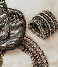 Load image into Gallery viewer, Jimmy Choo for H&M Rhinestone Silver Cuff – Limited Edition Designer Collaboration