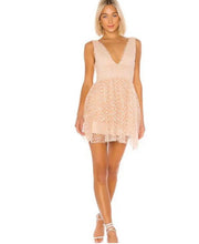 Load image into Gallery viewer, MAJORELLE
Dora Mini Dress In Blush Nude - Preloved Designer Consignment