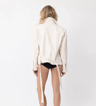 Load image into Gallery viewer, BABE A LICIOUS BIKER JACKET - SAND By Joey The Label