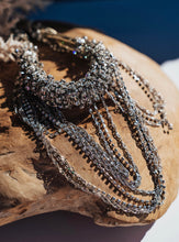 Load image into Gallery viewer, BCBG MAXAZRIA Gold and Silver Knotted Multi Chain Fringe Necklace