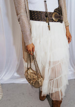 Load image into Gallery viewer, Streets Ahead Tan Leather Studded Belt Medium