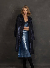 Load image into Gallery viewer, Famous Sequin Jacket Navy by Joey the Label