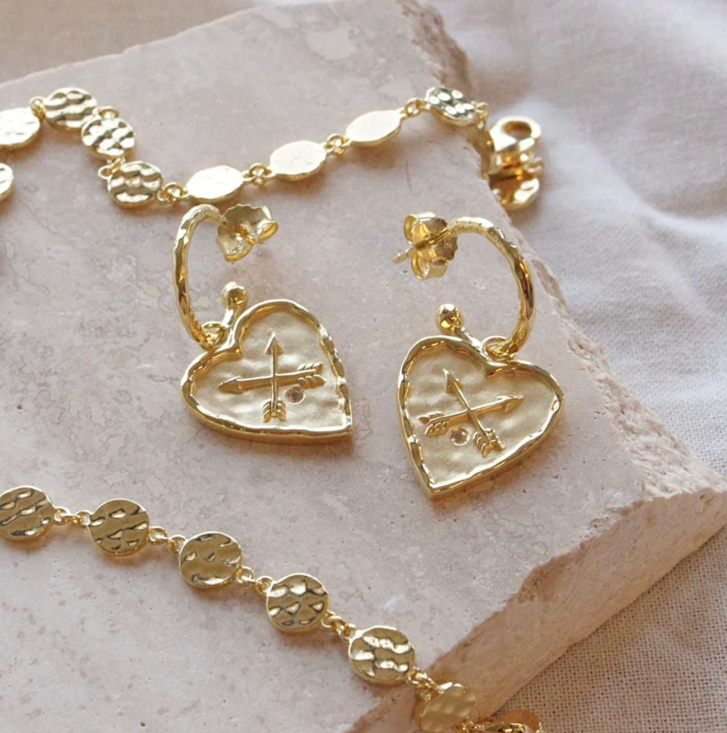 Heart Earrings Gold By Murkani