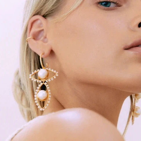Selene Pearl Earrings by Christie Nicolaides