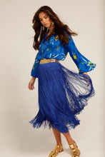Load image into Gallery viewer, Deep Blue Yonder Skirt by Love Bonfire The Label
