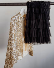Load image into Gallery viewer, Sequin Blazer By Joey The Label Gold

