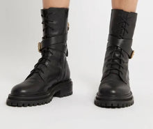 Load image into Gallery viewer, Preloved Brand New/ Sass And Bide Combat Boots size 37
