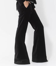 Load image into Gallery viewer, Velvet Bootleg Pants By Joey The Label- A Please Note Back Belt Loop Needs Stitch
