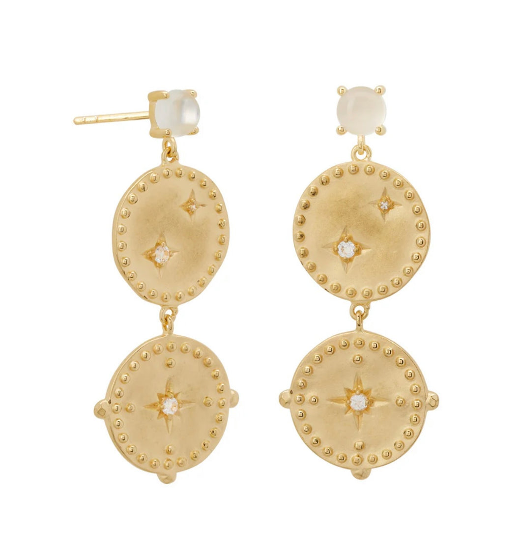 Reduced Murkani Double Disc Earrings - Retailing For $259 Reduced $99 Preloved