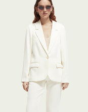 Load image into Gallery viewer, Scotch &amp; Soda Single Breasted White Tailored Blazer -Preloved Designer Consignment
