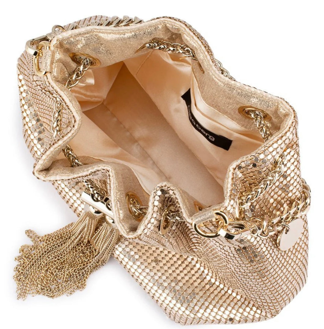 SYLVIA MESH POUCH Gold