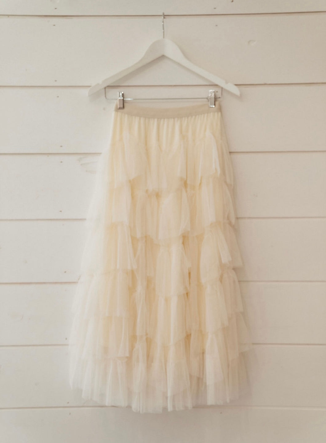 Tulle Skirt Layered By Molly Exclusive Cream