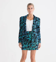 Load image into Gallery viewer, Sophia Sequin Skirt Teal
