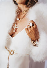 Load image into Gallery viewer, Georgia Baroque Pearl Luxe Gold Cuff
