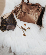 Load image into Gallery viewer, Streets Ahead Tan Leather Studded Belt Medium
