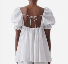 Load image into Gallery viewer, JOSLIN
ELLE LINEN SMOCK TOP size 10
