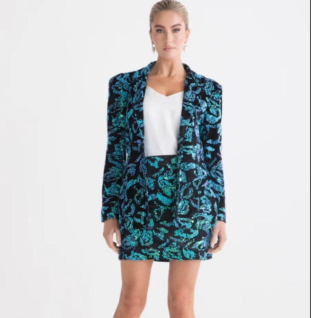 Sophia Teal Blazer By Cazinc The Label