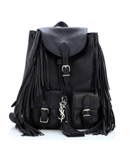 Load image into Gallery viewer, Saint Laurent Fringed Festival Backpack YSL
