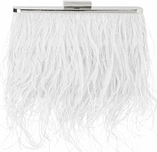 Load image into Gallery viewer, Estelle Feather Clutch White by Olga Berg
