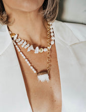 Load image into Gallery viewer, Aphrodite Pearl Quartz Layered Necklace
