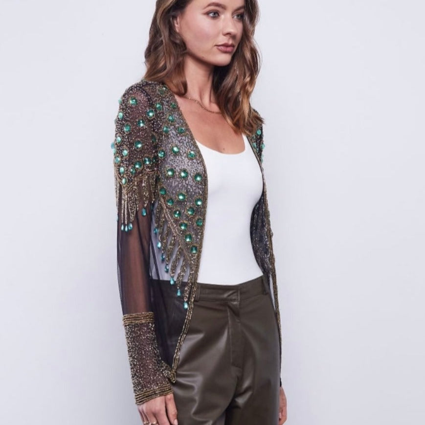 The Fallon Embellished Jacket By Dea The Label
