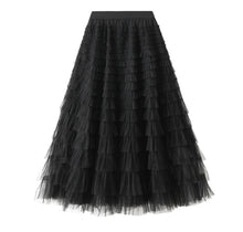 Load image into Gallery viewer, Tulle Skirt Maxi By Molly Exclusive Black
