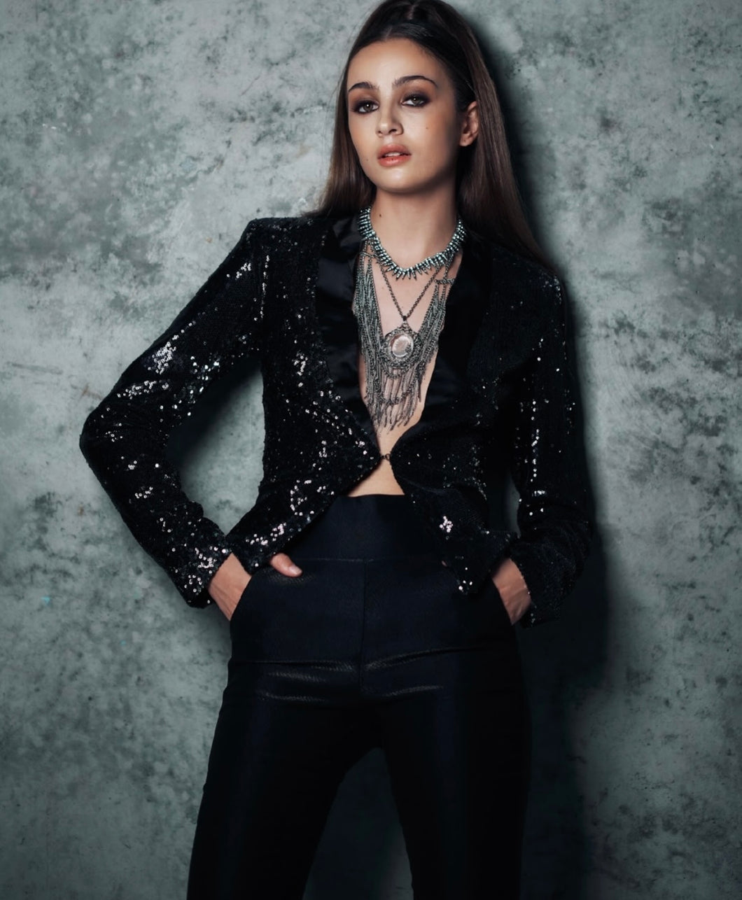 Fedella Sequin Blazer