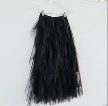 Load image into Gallery viewer, Tulle Skirt Waterfall By Molly Exclusive Black
