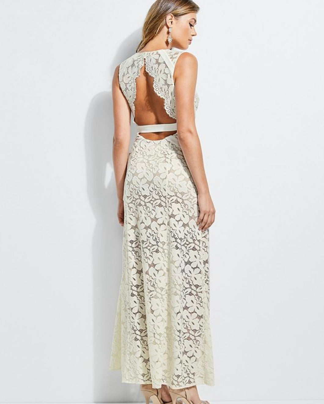 GUESS Women’s Adele Lace Maxi Dress Size XS - Preloved Designer Consignment