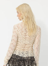 Load image into Gallery viewer, Geo Floral Lace Ruched Top By Joey The Label

