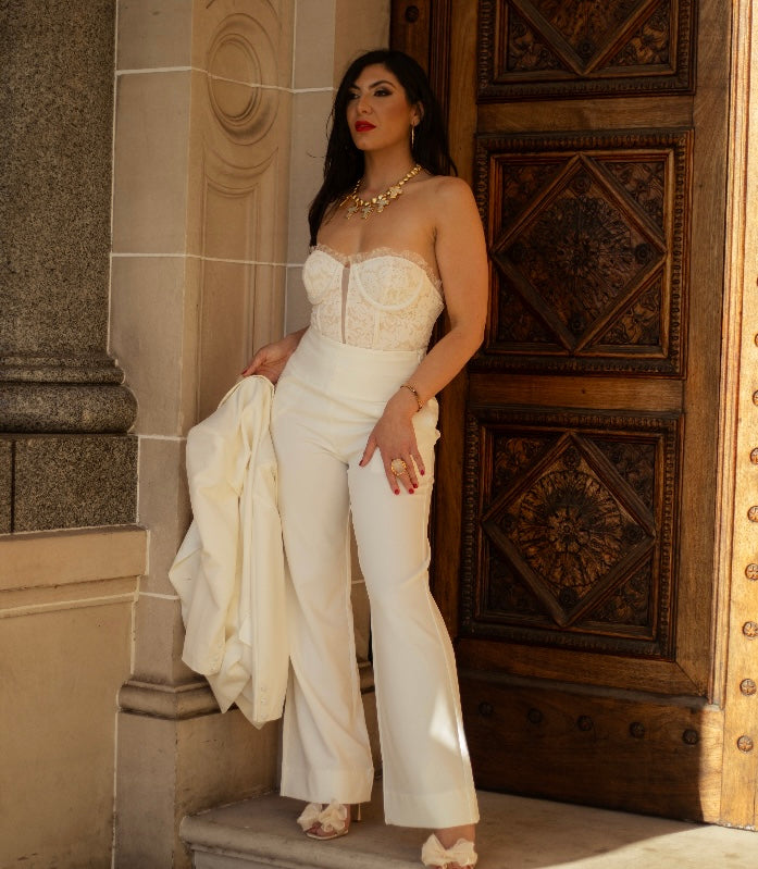 JAGGAR PANT - WHITE By Cazinc The Label