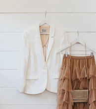 Load image into Gallery viewer, Scotch &amp; Soda Single Breasted White Tailored Blazer -Preloved Designer Consignment
