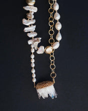 Load image into Gallery viewer, Aphrodite Pearl Quartz Layered Necklace
