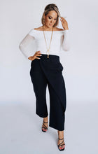 Load image into Gallery viewer, OLIVER STRUCTURED CROSS PANTS - BLACK By Cazinc The Label
