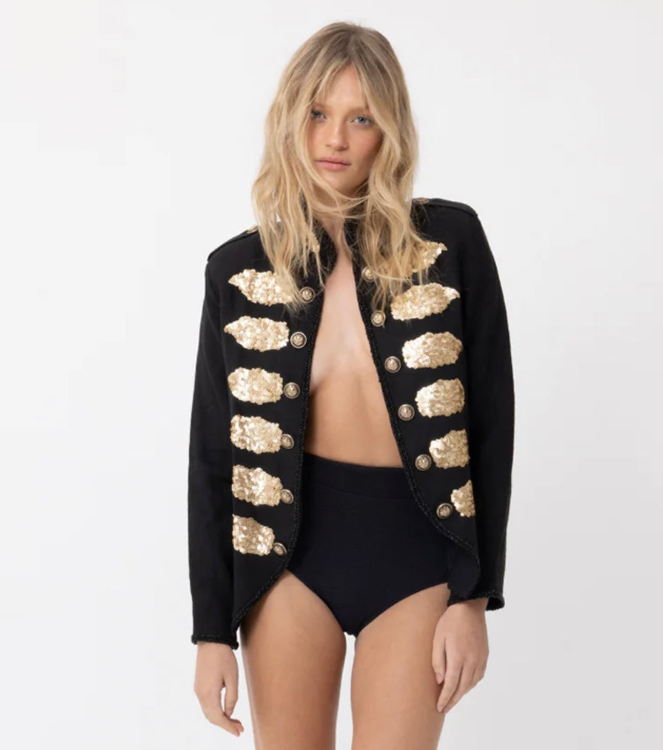 MILITARY JACKET - BLACK By Joey The Label
