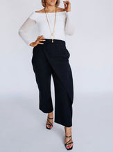 Load image into Gallery viewer, OLIVER STRUCTURED CROSS PANTS - BLACK By Cazinc The Label
