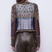 Load image into Gallery viewer, The Fallon Embellished Jacket By Dea The Label
