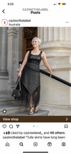 Load image into Gallery viewer, Donatella Tulle Skirt With Faux Leather
