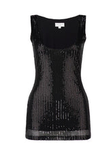 Load image into Gallery viewer, Valencia Sequin Top Black by Cazinc The Label
