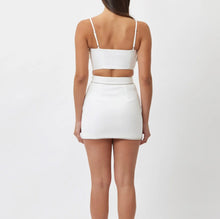 Load image into Gallery viewer, Aster Bow Crop Top White Embellished
