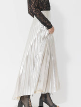 Load image into Gallery viewer, Gossamer Pleat Skirt Champange by Joey the Label
