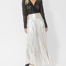 Load image into Gallery viewer, Gossamer Pleat Skirt Champange by Joey the Label
