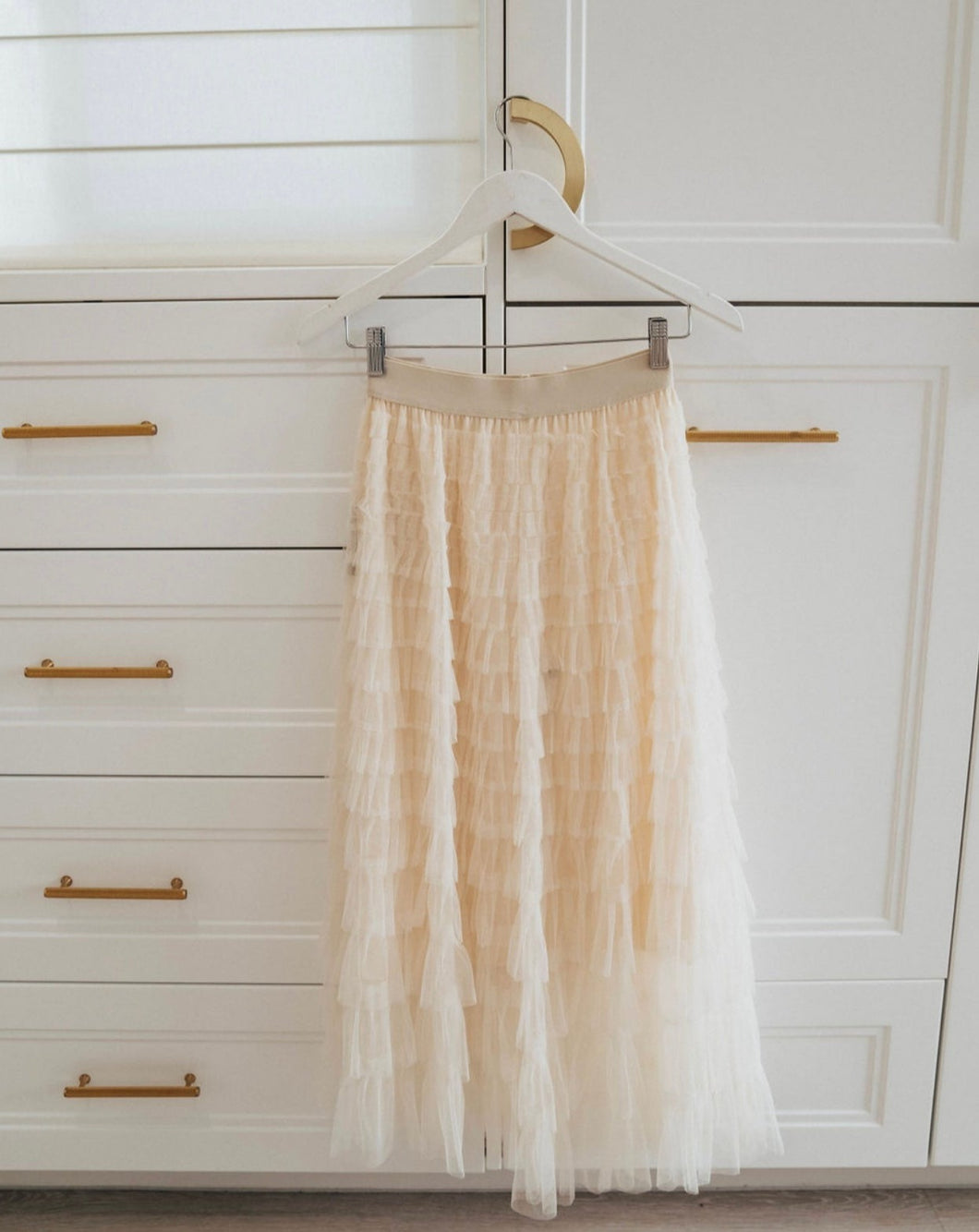 Tulle Skirt Maxi By Molly Exclusive Cream